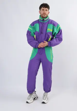 Vintage Ski Suit 90's ENEL UK Medium 40" short Length (21L)