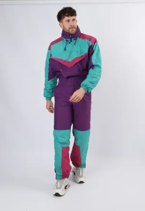 Vintage 2-Piece Ski Suit 90's SNC UK Medium 40" (21Q)