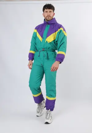 Vintage Ski Suit 90's JAMET UK Large 42" 44"(21T) Short Length