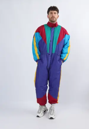 Vintage Ski Suit 90's GOLDEN SAILS UK XL 44" 46" (2FC)