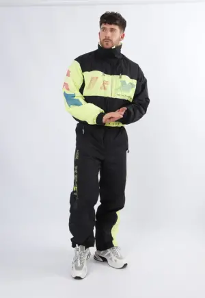 Vintage Ski Suit 90's KASTLE UK Medium Large 42" tall length (2FL)