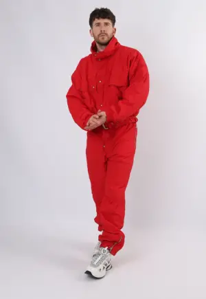 Vintage Ski Suit 90's ERBACHER UK XL 44" 46" Tall Fit, Made in Italy (26E)