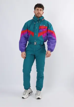 Vintage Ski Suit 90's WINOOK UK Medium 38" 40" Short Length (26J)