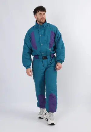 Vintage Ski Suit 90's PEARL PARL UK Large 42" 44" Tall Length (26K)